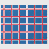 Cadeau Papier à envelopper avec Drapeau d'Islande (Plat)