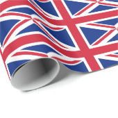 Cadeau Papier à envelopper avec drapeau du Royaume-Uni (Coin rond)