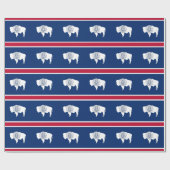 Cadeau Papier à envelopper avec Drapeau du Wyoming (Plat)