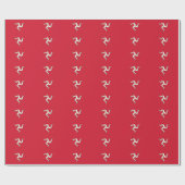 Cadeau Papier à envelopper avec Isle of Man Flag, Royaume (Plat)