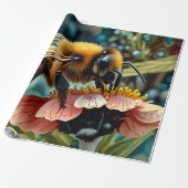 Cadeau Papier à envelopper avec prélèvement de pollen par (Déroulé)