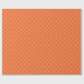 Cadeau Papier à envelopper avec un motif orange, re (Plat)