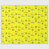 Cadeau Papier à envelopper Bateaux à voile (Plat)