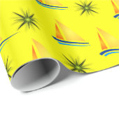 Cadeau Papier à envelopper Bateaux à voile (Coin rond)