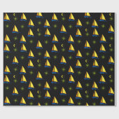 Cadeau Papier à envelopper Bateaux à voile (Plat)