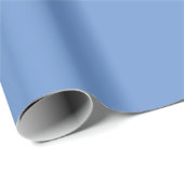 Cadeau Papier à envelopper bleu pour bébé pastel (Coin rond)