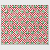 Cadeau Papier à envelopper - bonbon de Noël I (Plat)