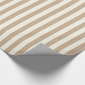 Cadeau Papier à envelopper brillant Beige & Taupe (Coin)