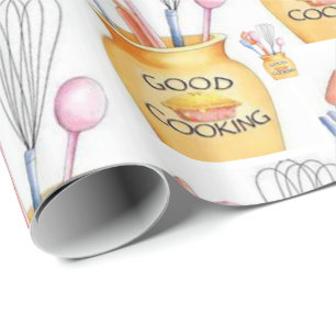Cadeau Papier à envelopper brillant Bonne Cuisine