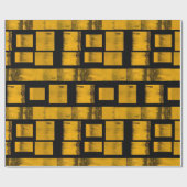 Cadeau Papier à envelopper brillant Brûlé jaune (Plat)