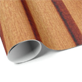Cadeau Papier à envelopper brillant Brûlé Rustique Orange (Coin rond)