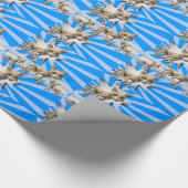 Cadeau Papier à envelopper brillant, Chat bleu (Coin)