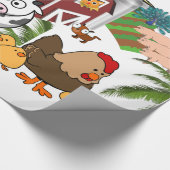 Cadeau Papier à envelopper brillant, Chat de porc de vach (Coin)