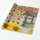 Cadeau Papier à envelopper brillant Chat Kitten (Déroulé)