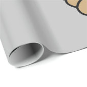 Cadeau Papier à envelopper brillant, Chien surprise (Coin rond)