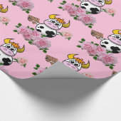 Cadeau Papier à envelopper brillant, Chocolat à la vache  (Coin)