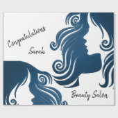 Cadeau Papier à envelopper brillant, Coiffure de salon de (Plat)