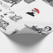 Cadeau Papier à envelopper brillant Couture Vintage (Coin)