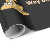 Cadeau Papier à envelopper brillant, Dame au chat avant l (Coin rond)