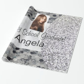 Cadeau Papier à envelopper brillant, Diplômé de l'École d (Déroulé)