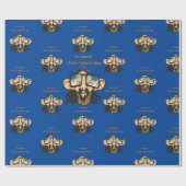 Cadeau Papier à envelopper brillant, et si je bois du caf (Plat)