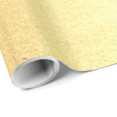 Cadeau Papier à envelopper brillant Faux Or glamour (Coin rond)