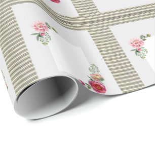 Cadeau Papier à envelopper brillant Floral