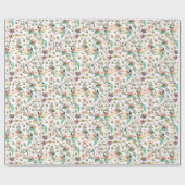 Cadeau Papier à envelopper brillant, Floral (Plat)