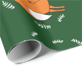 Cadeau Papier à envelopper brillant Fox, 30 po x 6 pi (Coin rond)