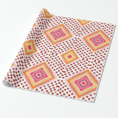 Cadeau Papier à envelopper brillant Fraise (Déroulé)