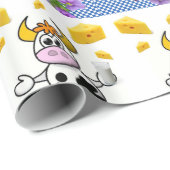 Cadeau Papier à envelopper brillant, Fromage de vache Pla (Coin rond)