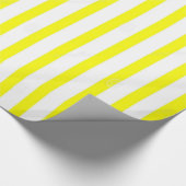 Cadeau Papier à envelopper brillant Jaune et blanc (Coin)