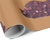 Cadeau Papier à envelopper brillant, lapin au chocolat (Coin rond)