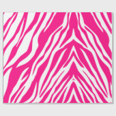 Cadeau Papier à envelopper brillant Leopard rose (Plat)