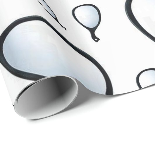 Cadeau Papier à envelopper brillant Miroir à main Stylist (Coin rond)