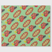 Cadeau Papier à envelopper brillant, Olives Huile Tomate (Plat)