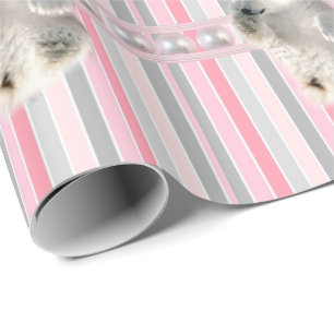Cadeau Papier à envelopper brillant Ours polaire Bande ro
