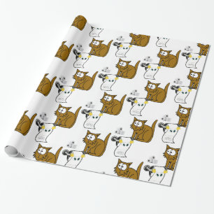 Cadeau Papier à envelopper brillant, papier de toilette 