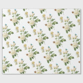 Cadeau Papier à envelopper brillant, Papillon Rose ange (Plat)