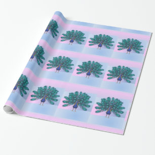 Cadeau Papier à envelopper brillant, Peacock