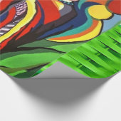 Cadeau Papier à envelopper brillant, perroquet pour femme (Coin)