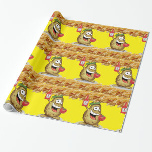 Cadeau Papier à envelopper brillant, potato French Fries