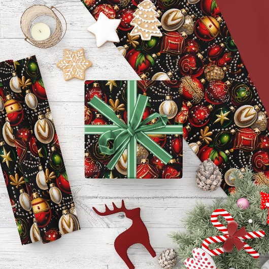 Cadeau Papier à envelopper brillant pour Noël