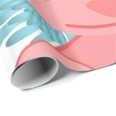 Cadeau Papier à envelopper brillant, Rainbow Rabbit Sun (Coin rond)