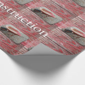 Cadeau Papier à envelopper brillant, Roue Barrow Attentio (Coin)