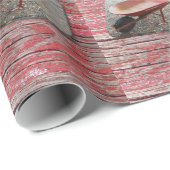 Cadeau Papier à envelopper brillant, Roue Barrow Attentio (Coin rond)