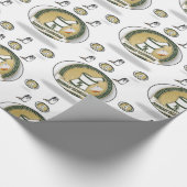 Cadeau Papier à envelopper brillant Technologie de pharma (Coin)