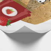 Cadeau Papier à envelopper brillant, Toast à la confiture (Coin)