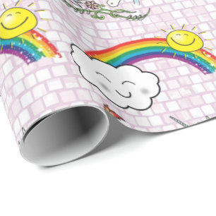 Cadeau Papier à envelopper brillant Unicorn arc-en-ciel
