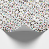 Cadeau Papier à envelopper brillant Voitures de police (Coin)